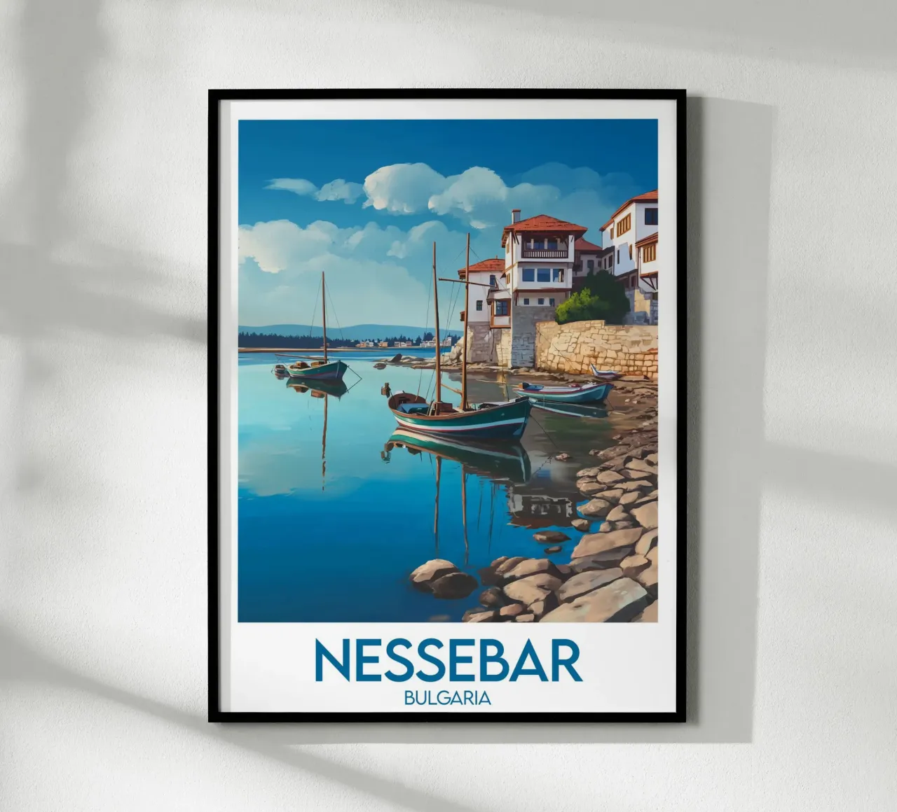 Affiche Nessebar poster con telaio in plastica da Frame the World