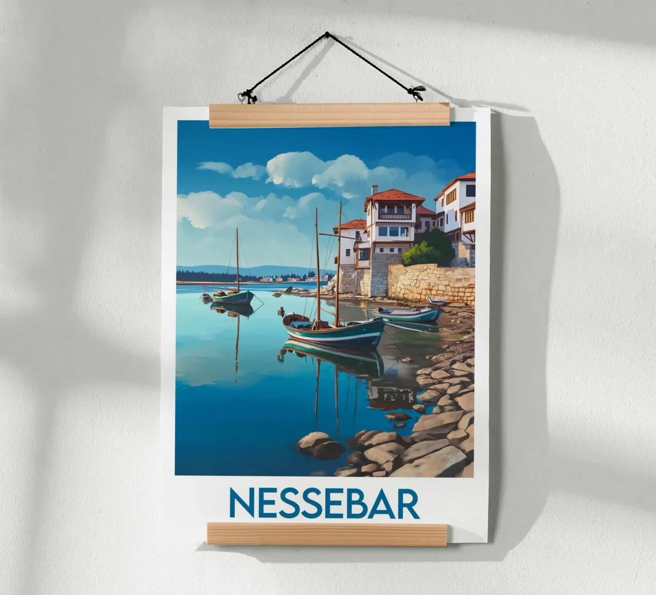 Affiche Nessebar poster con telaio in plastica da Frame the World