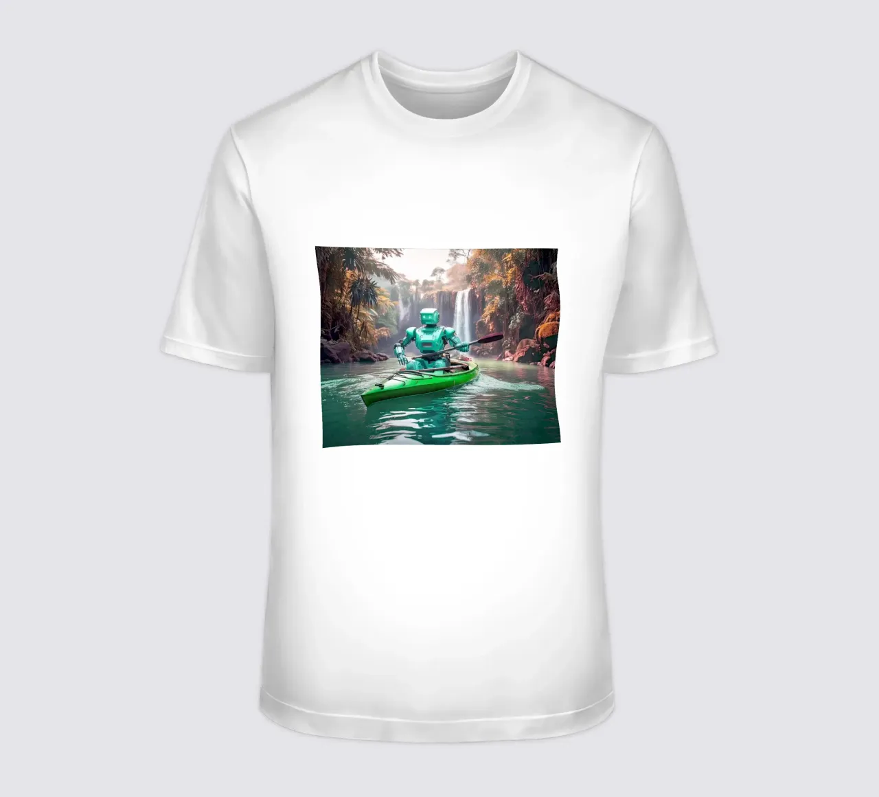 ROBOT EN CANOE. Vert. camiseta de Thierry vobmann photography