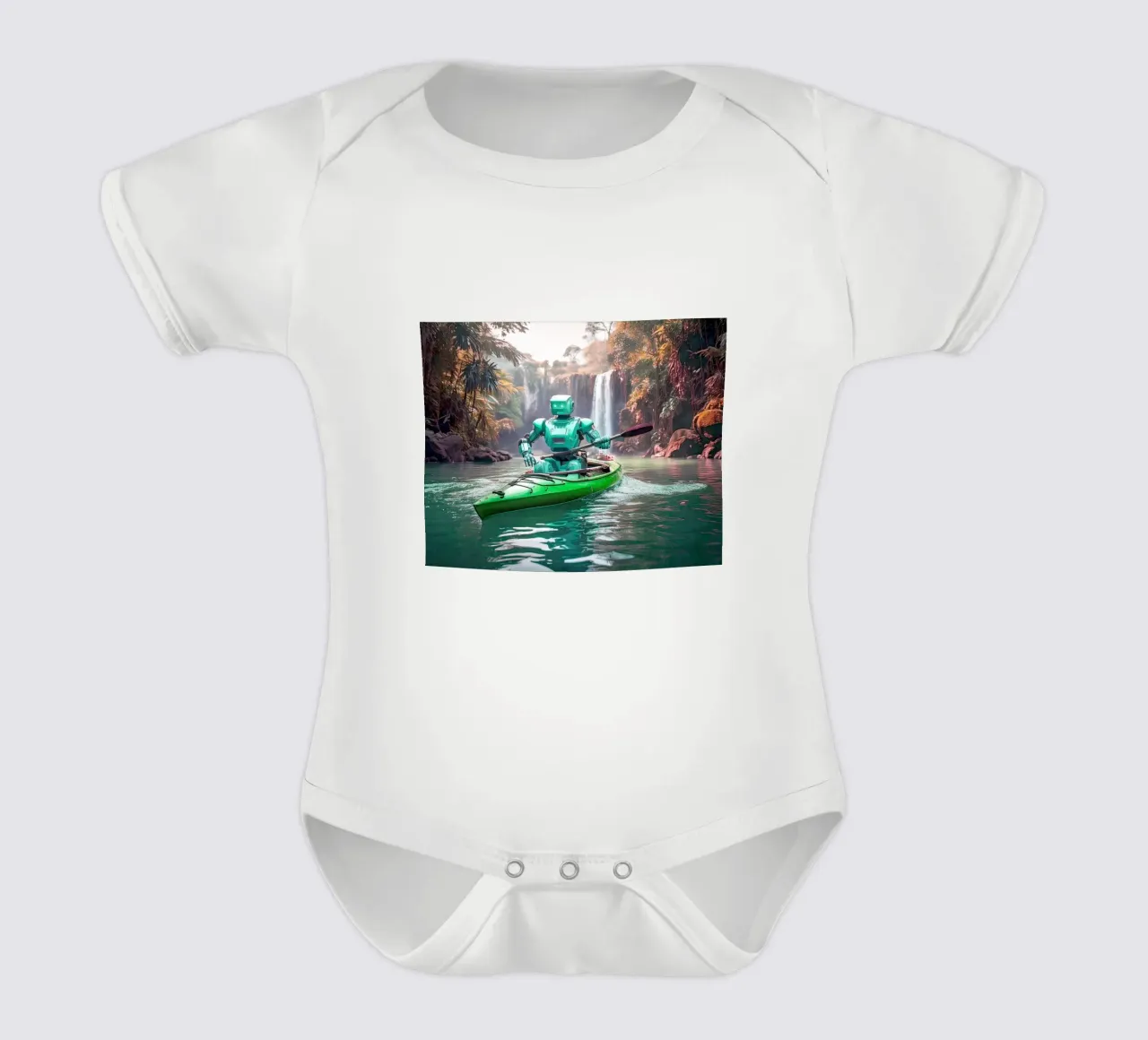 ROBOT EN CANOE. Vert. body neonato maniche corte da Thierry vobmann photography