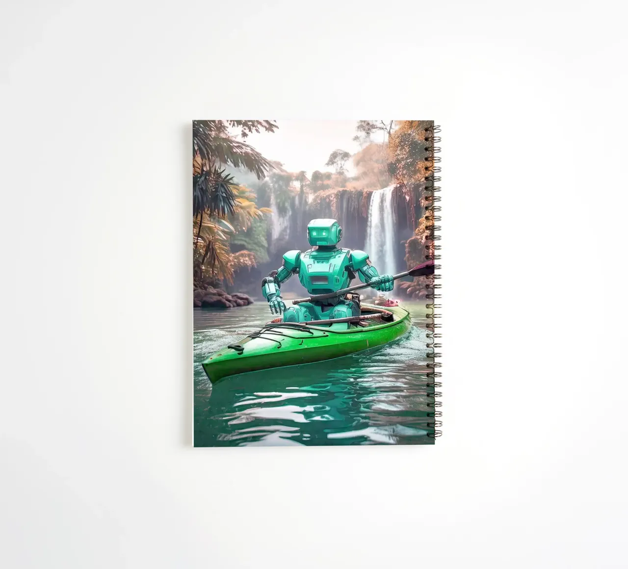 ROBOT EN CANOE. Vert. diario ad anelli da Thierry vobmann photography
