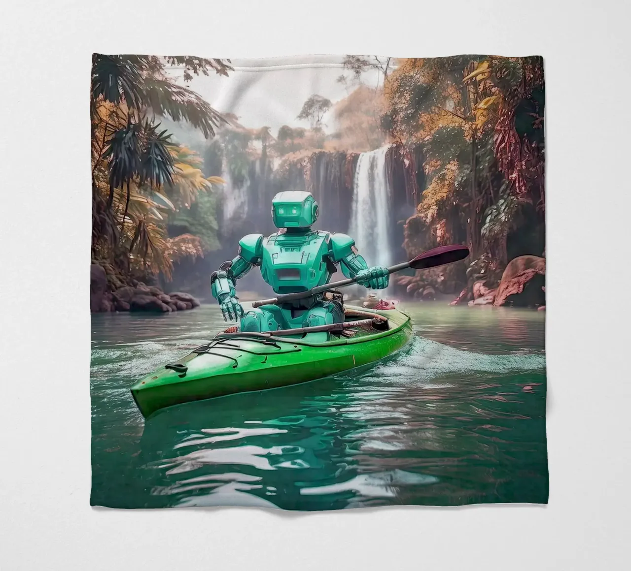 ROBOT EN CANOE. Vert. coperta in pile da Thierry vobmann photography