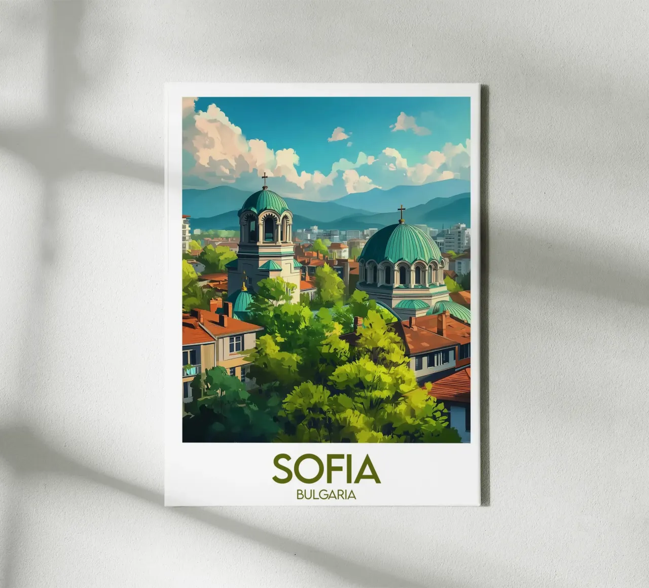 Affiche Sofia tela con Cornice a cassetta da Frame the World