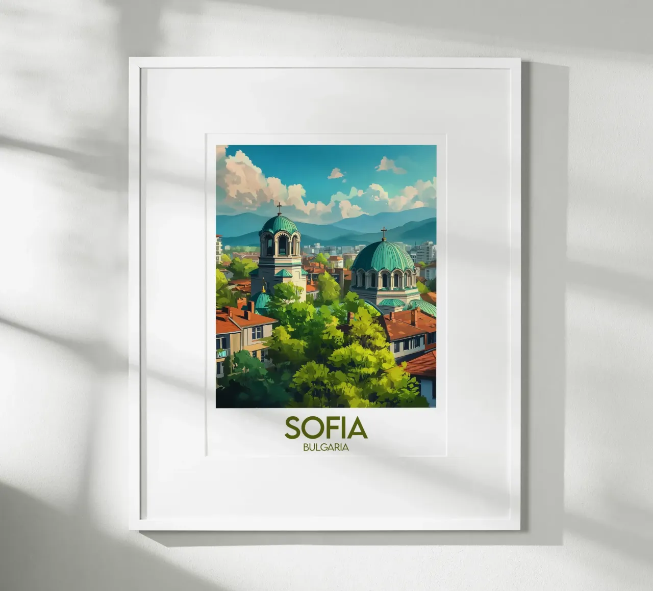 Affiche Sofia poster con telaio in legno da Frame the World
