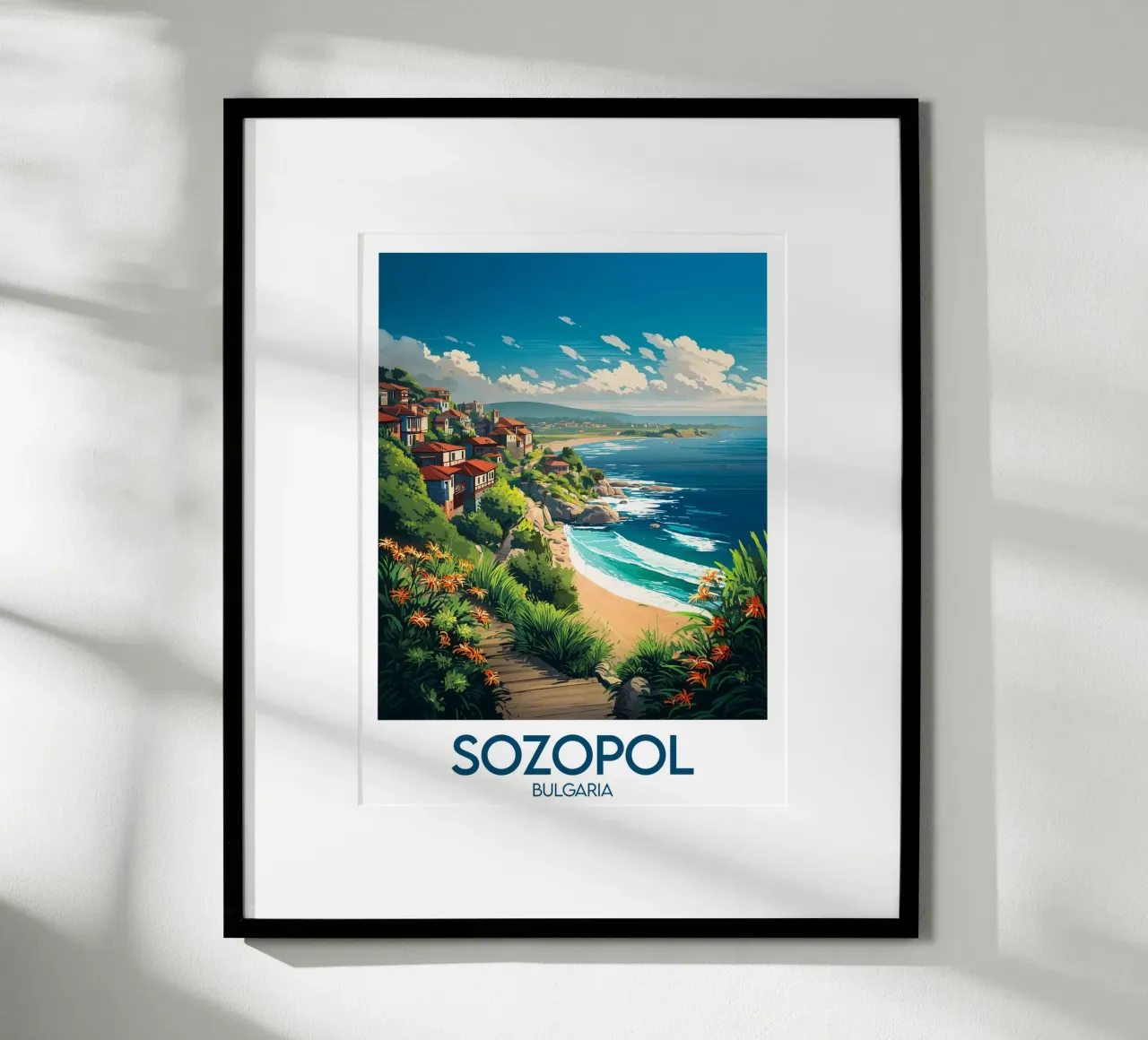 Affiche Sozopol poster con telaio in plastica da Frame the World
