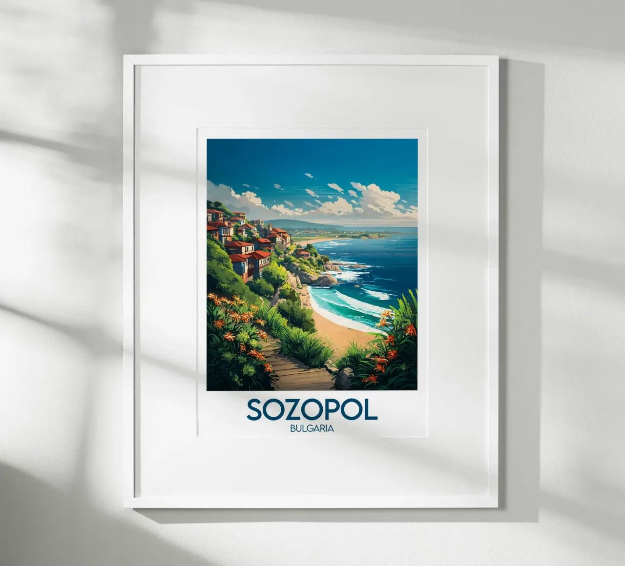 Affiche Sozopol poster con telaio in plastica da Frame the World