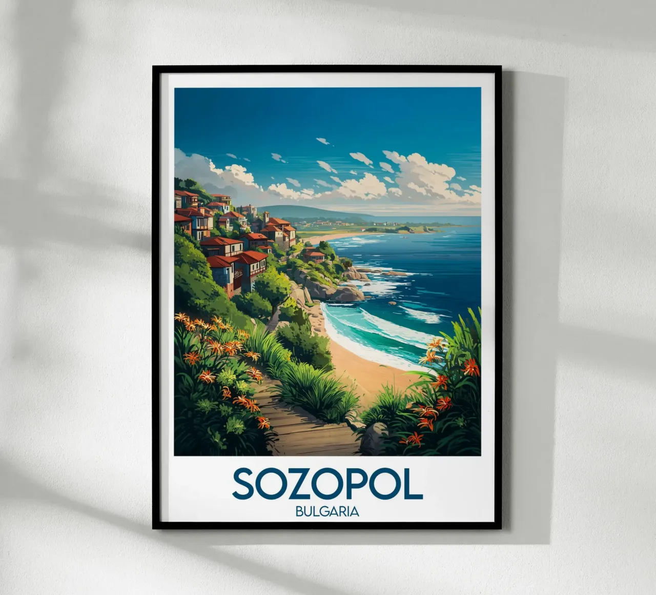 Affiche Sozopol poster con telaio in plastica da Frame the World