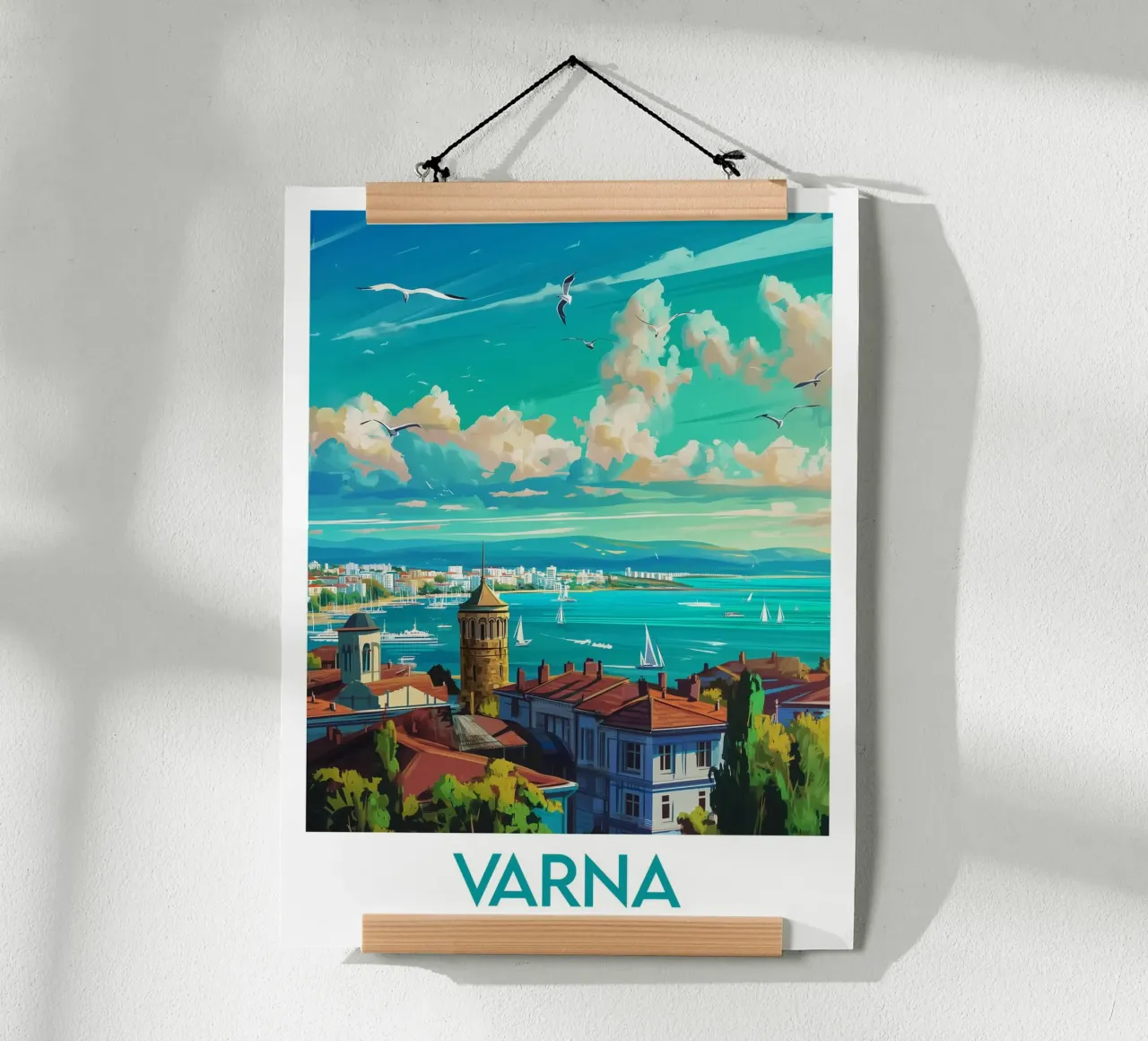 Affiche Varna Bulgarie Poster von Frame the World