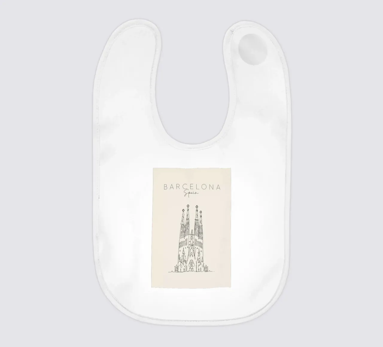 Barcelona babero de The Cartography Collection