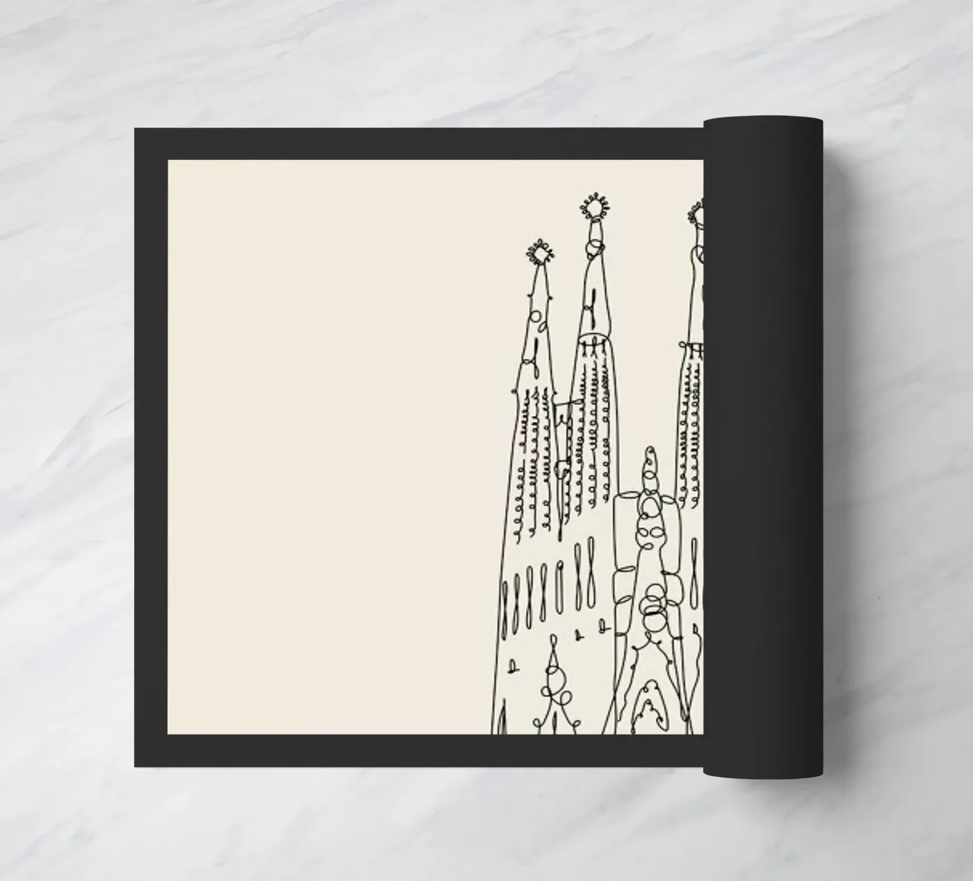 Barcelona zerbino da The Cartography Collection
