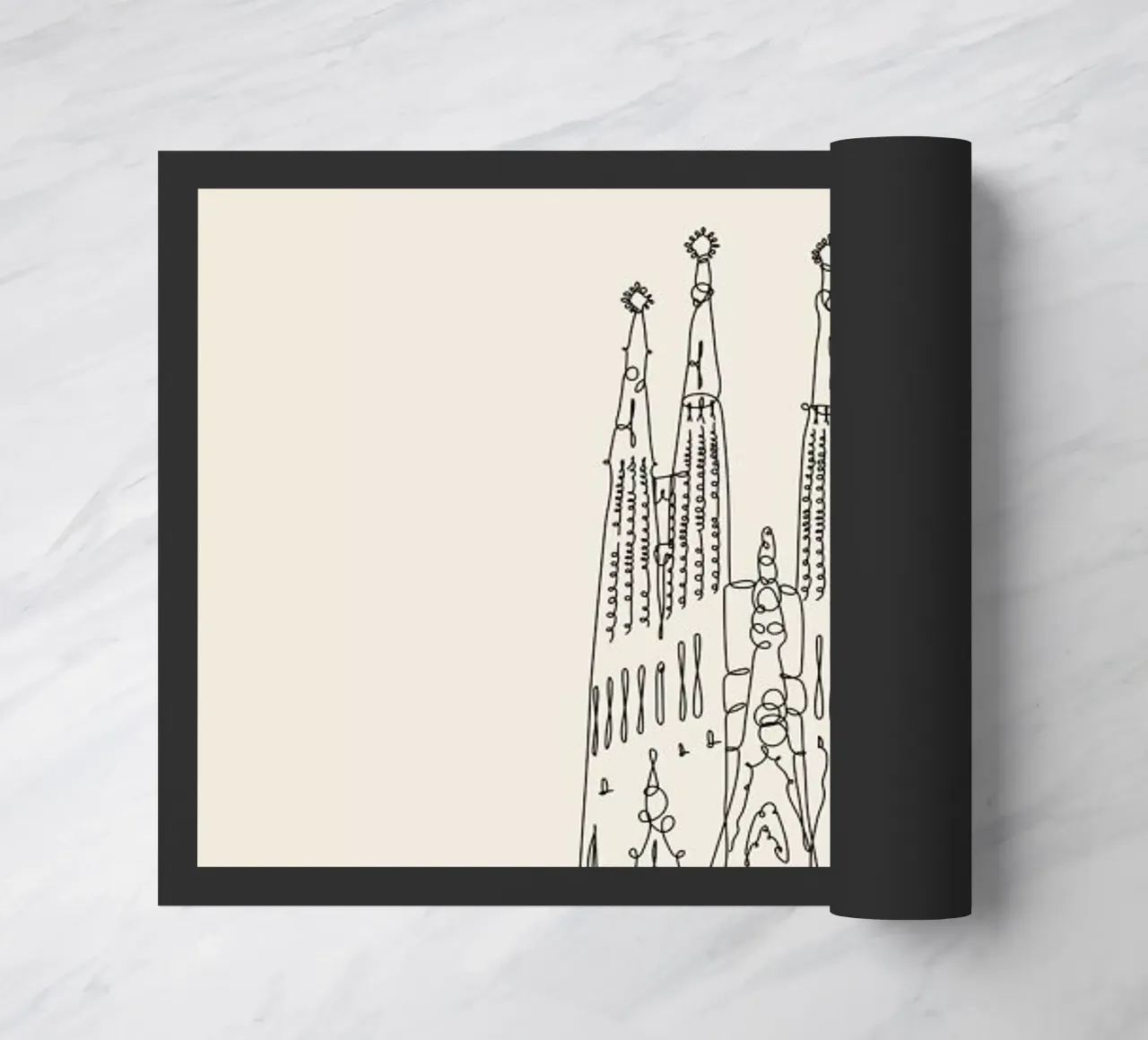 Barcelona zerbino da The Cartography Collection