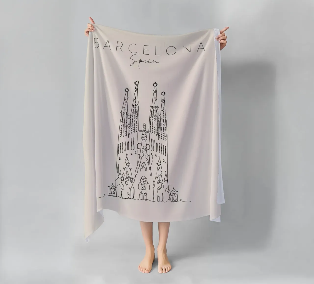 Barcelona telo mare da The Cartography Collection