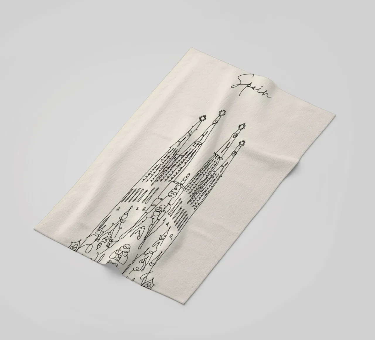 Barcelona telo mare da The Cartography Collection