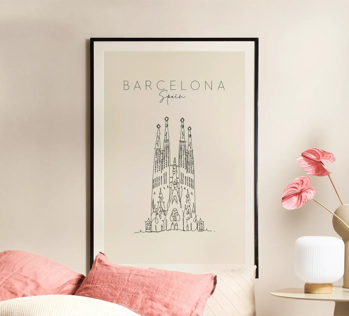 Barcelona poster da The Cartography Collection