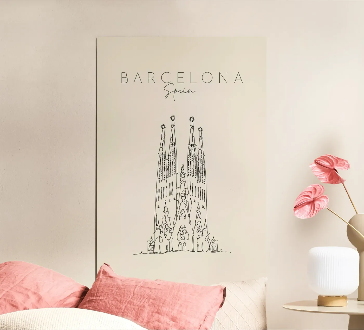 Barcelona poster da The Cartography Collection