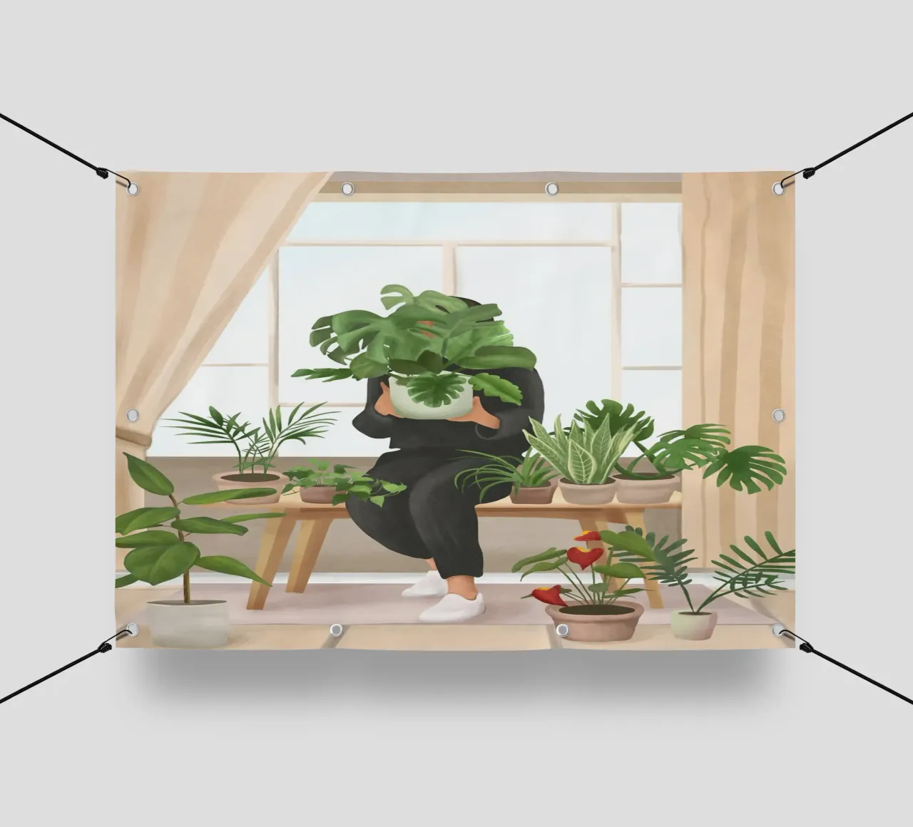 My Little Garden II telo in pvc da cityart
