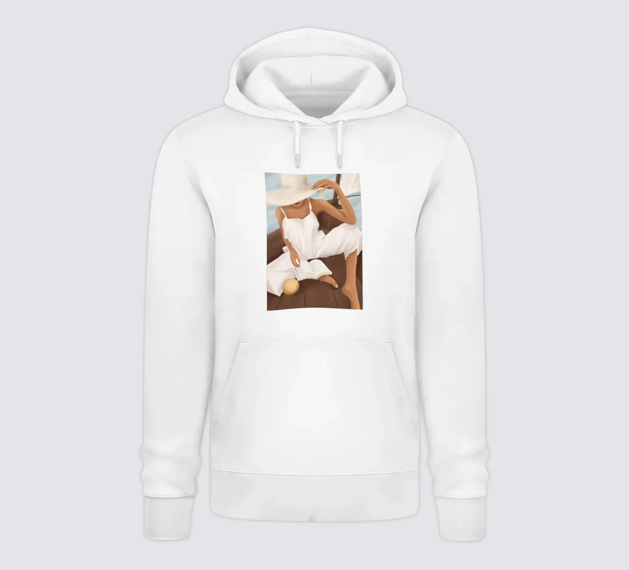 Summer Reading I felpa con cappuccio da cityart