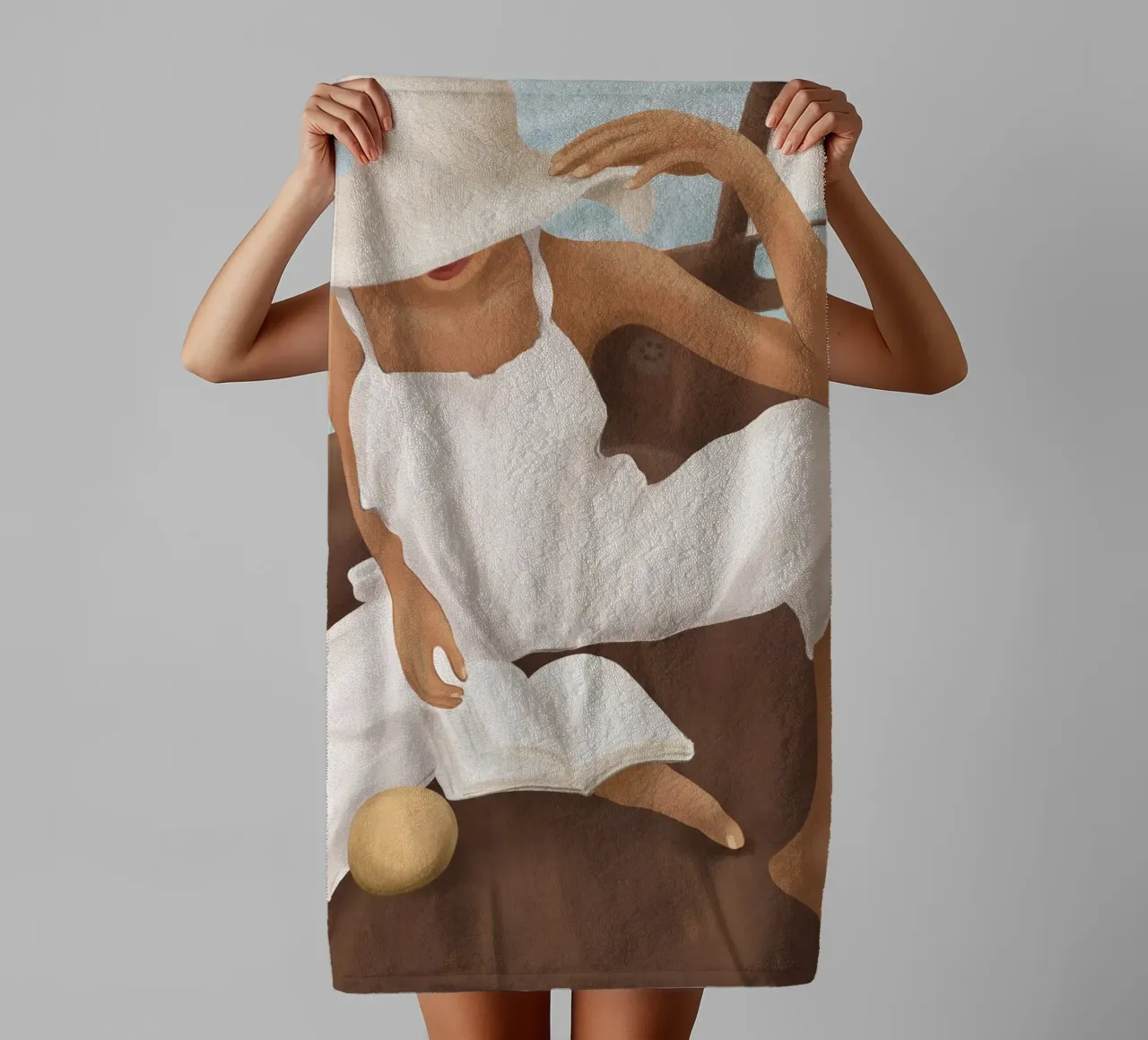 Summer Reading I asciugamano da bagno da cityart