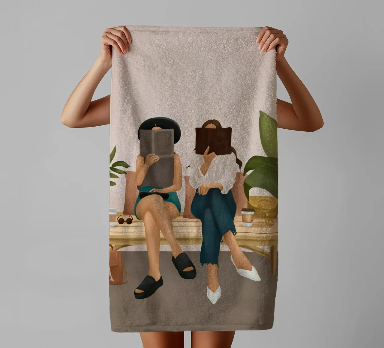 We're Reading asciugamano da bagno da cityart