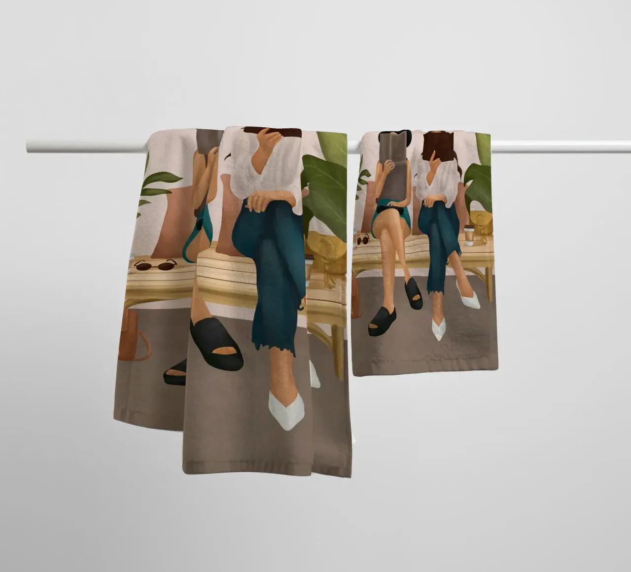 We're Reading asciugamano da bagno da cityart