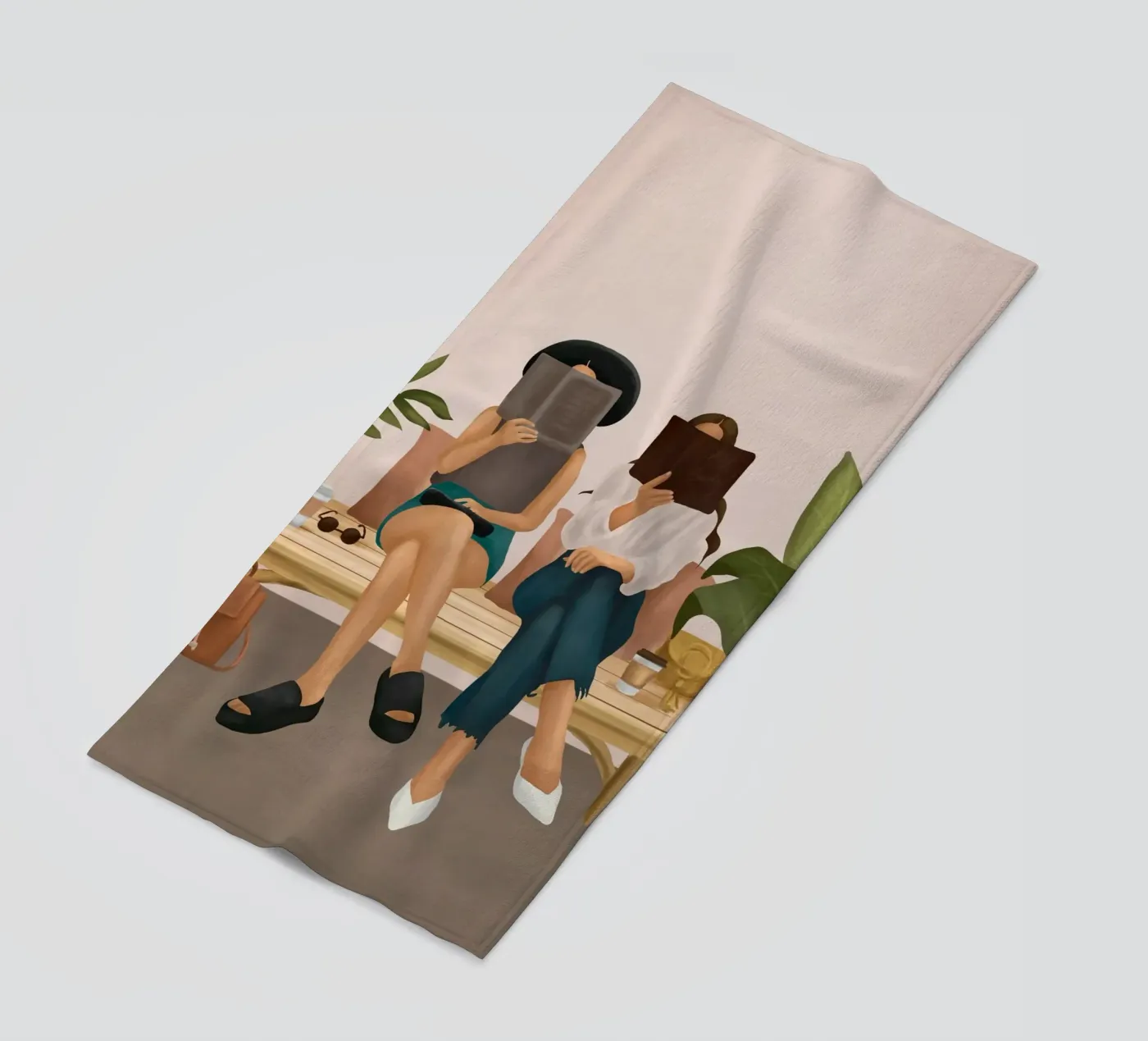 We're Reading beach towel by cityart