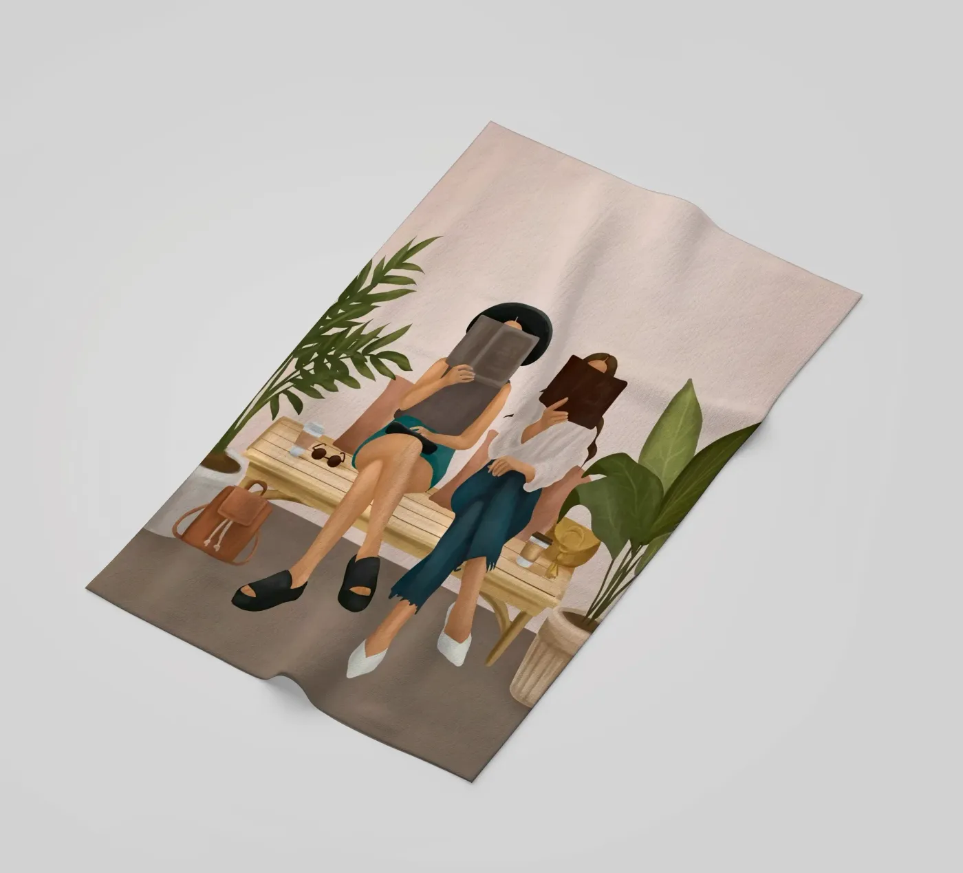 We're Reading beach towel by cityart