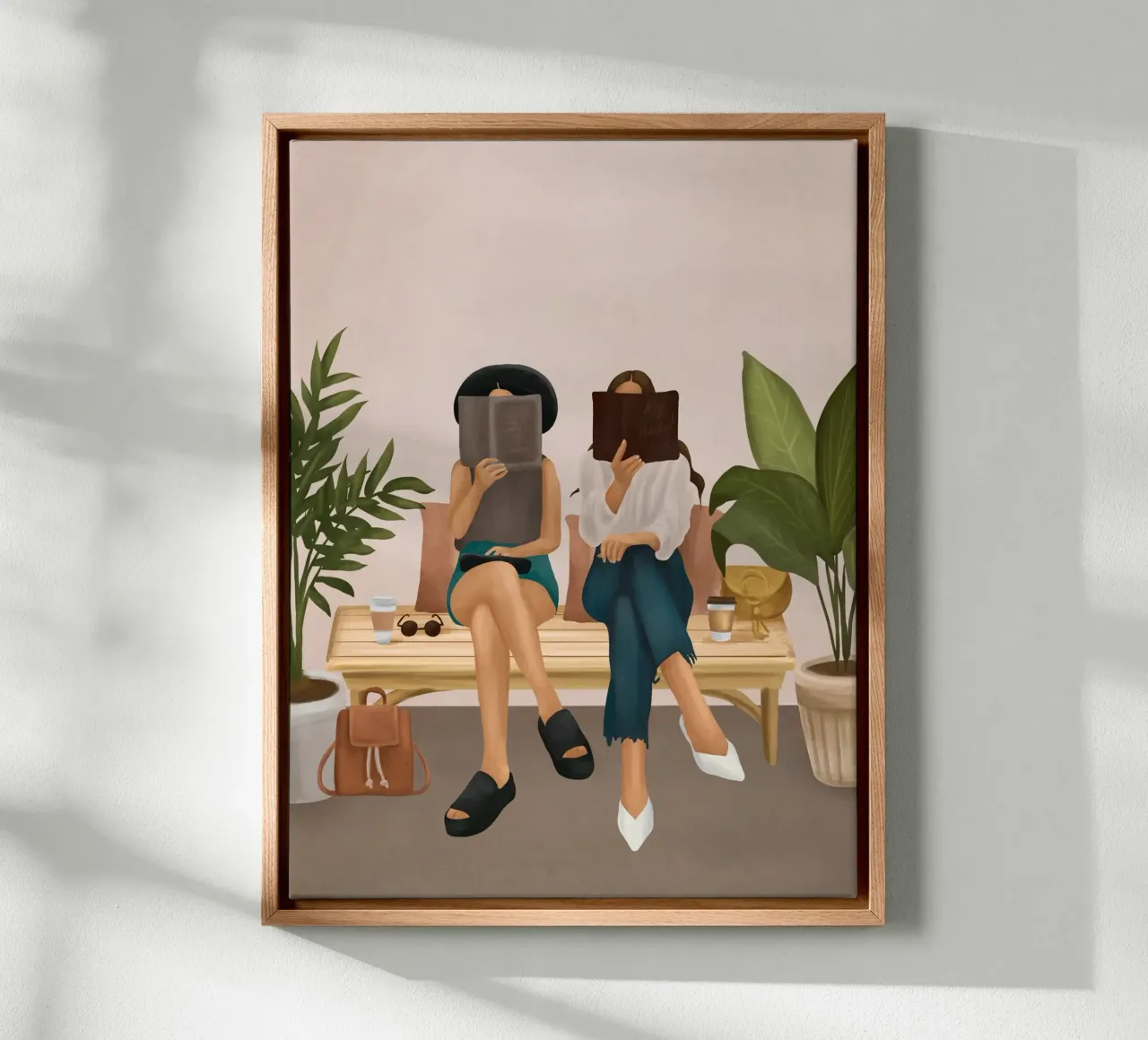 We're Reading tela con Cornice a cassetta da cityart