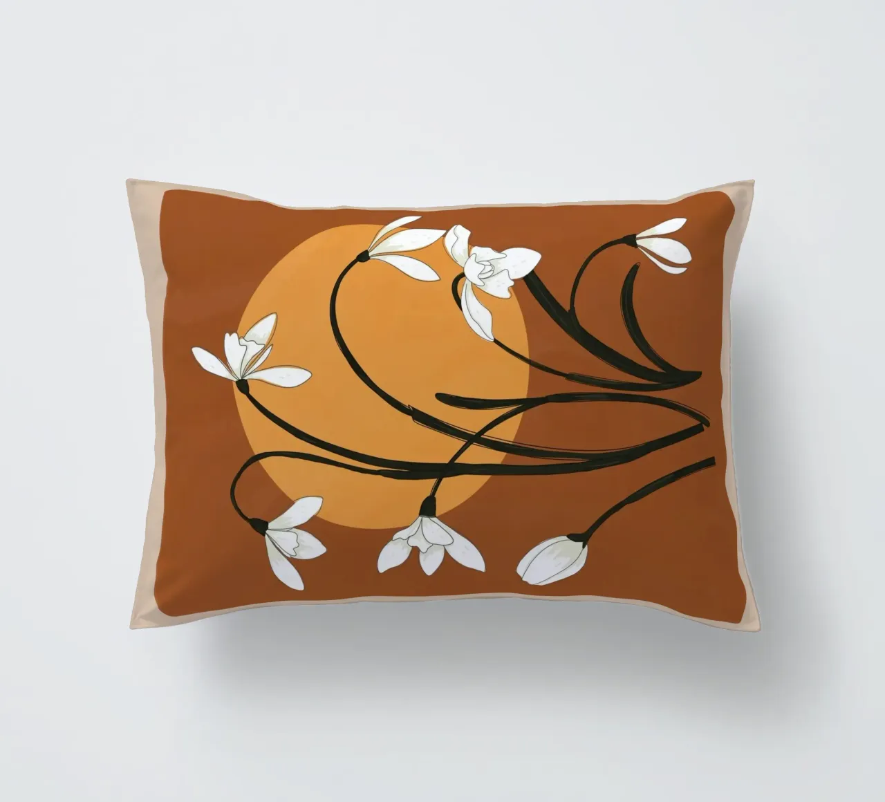 Beautiful Snowdrop Flowers 1 cuscino da cityart
