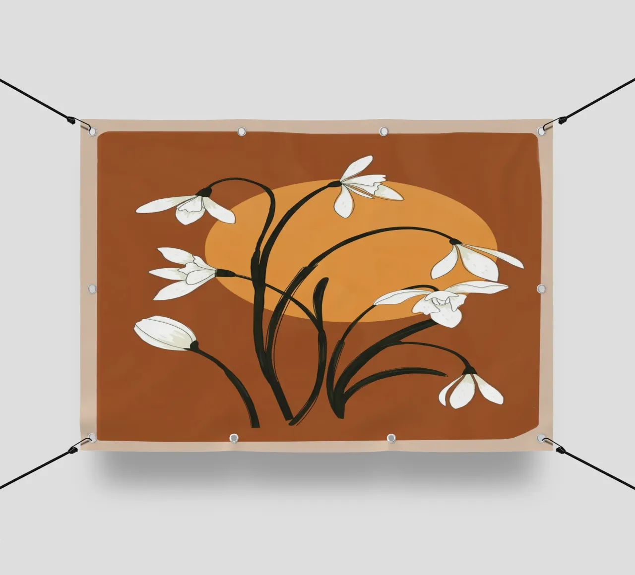 Beautiful Snowdrop Flowers 1 telo in pvc da cityart