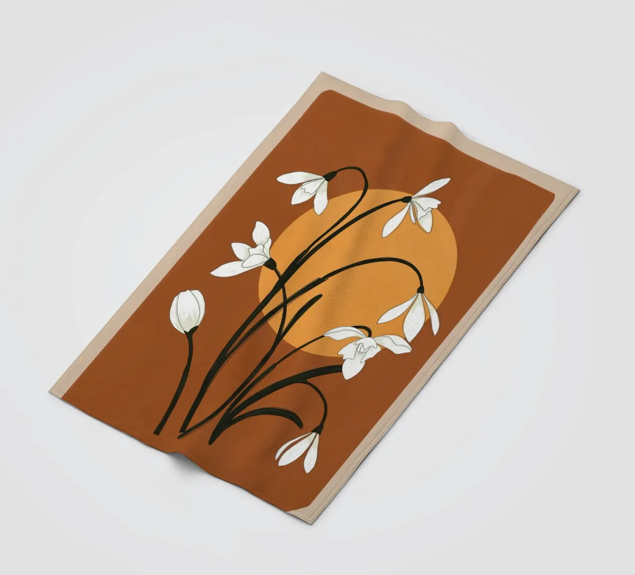 Beautiful Snowdrop Flowers 1 fleecedeken van cityart