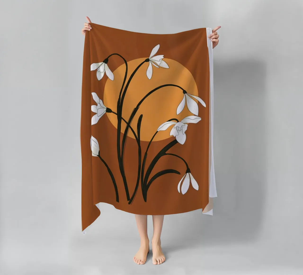 Beautiful Snowdrop Flowers 1 telo mare da cityart