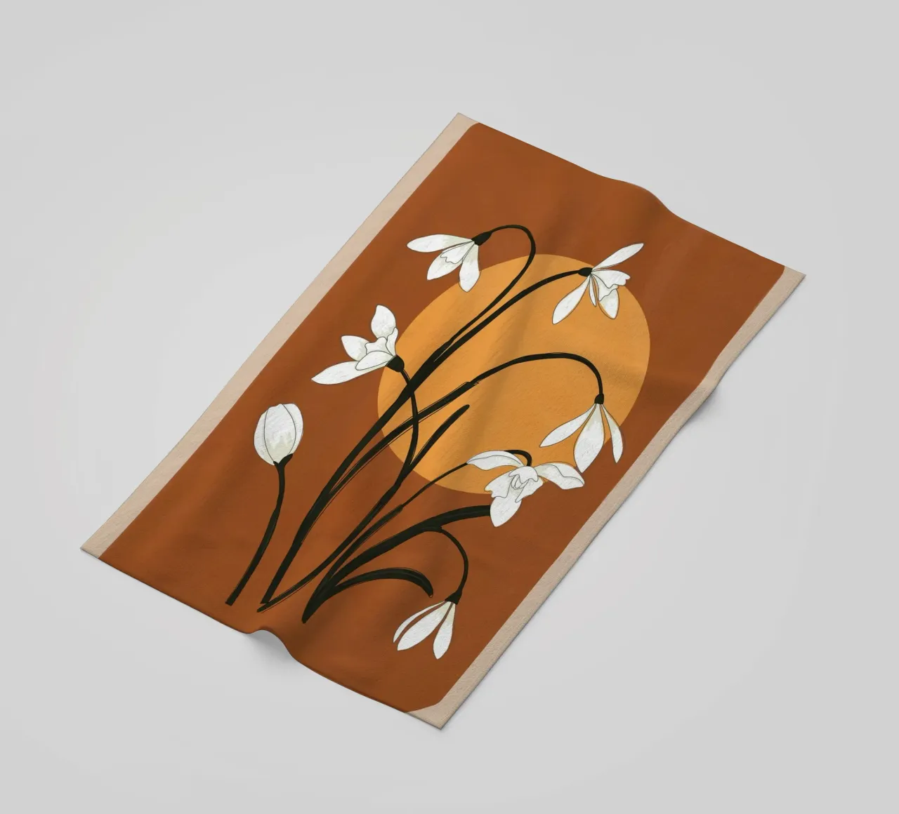 Beautiful Snowdrop Flowers 1 telo mare da cityart
