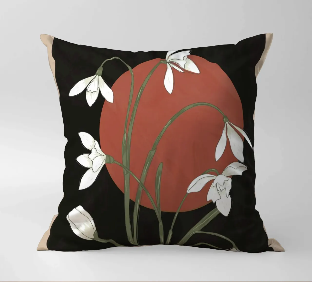Beautiful Snowdrop Flowers 2 cuscino da cityart