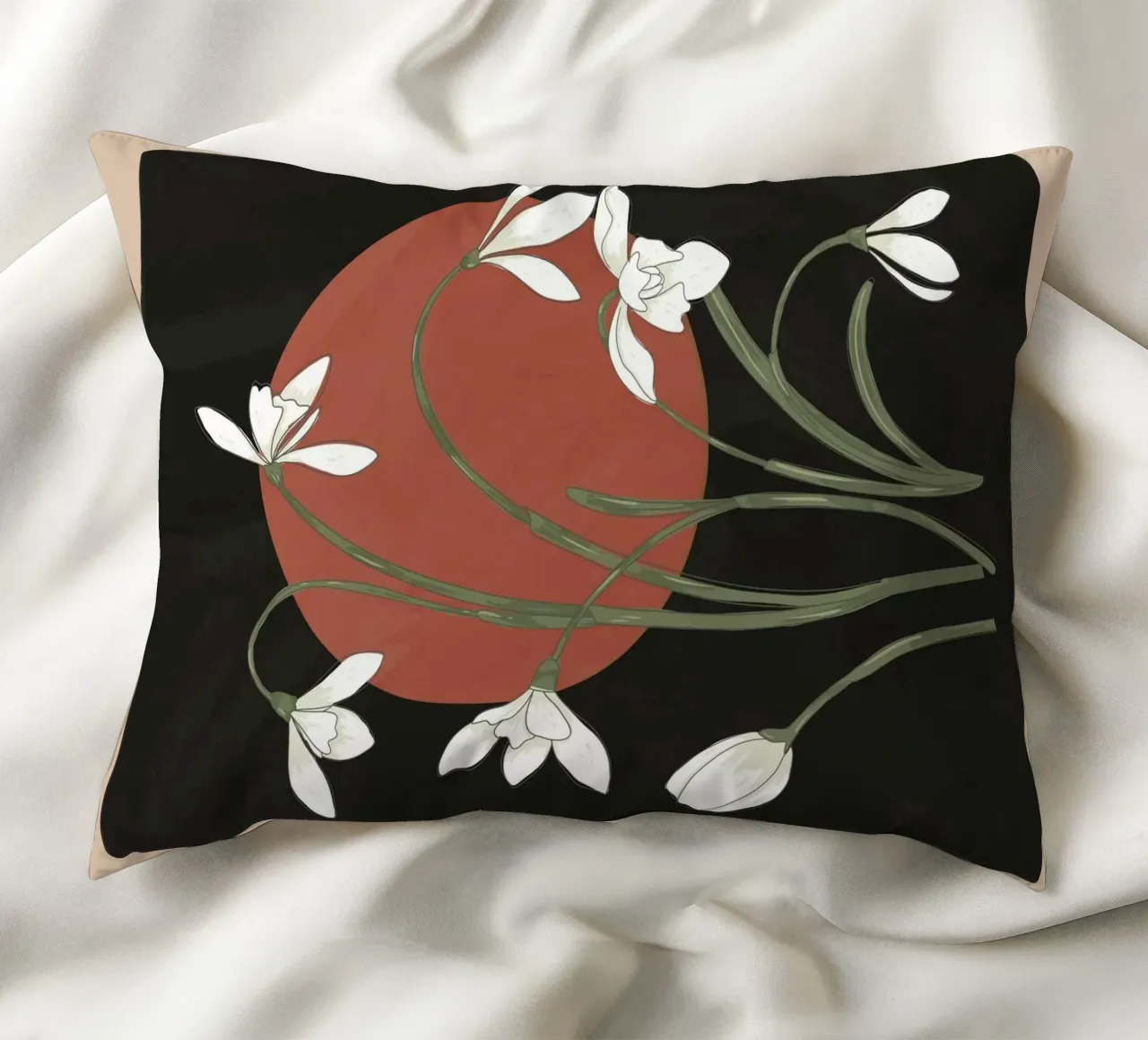 Beautiful Snowdrop Flowers 2 cuscino da cityart