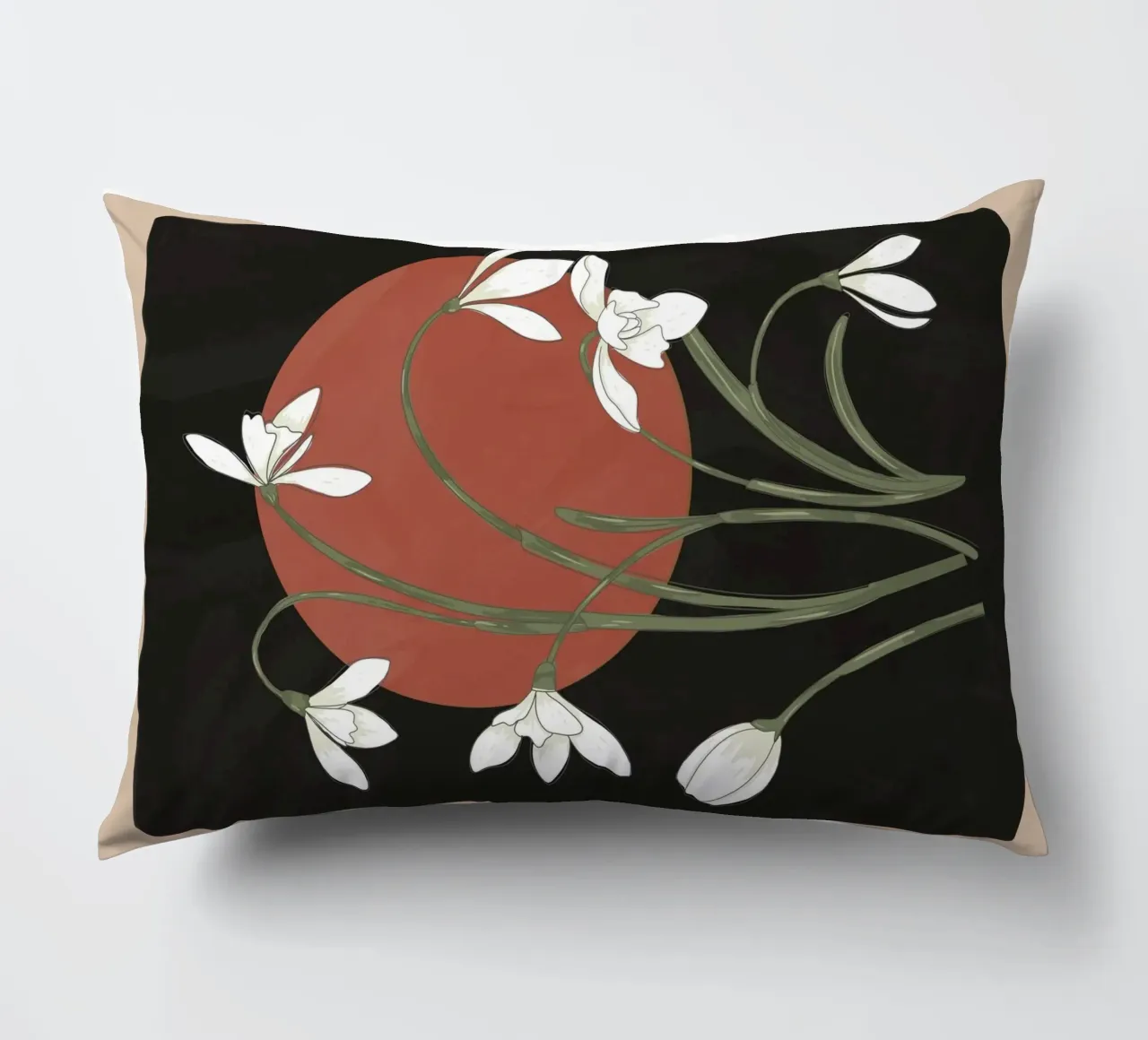 Beautiful Snowdrop Flowers 2 cuscino da cityart