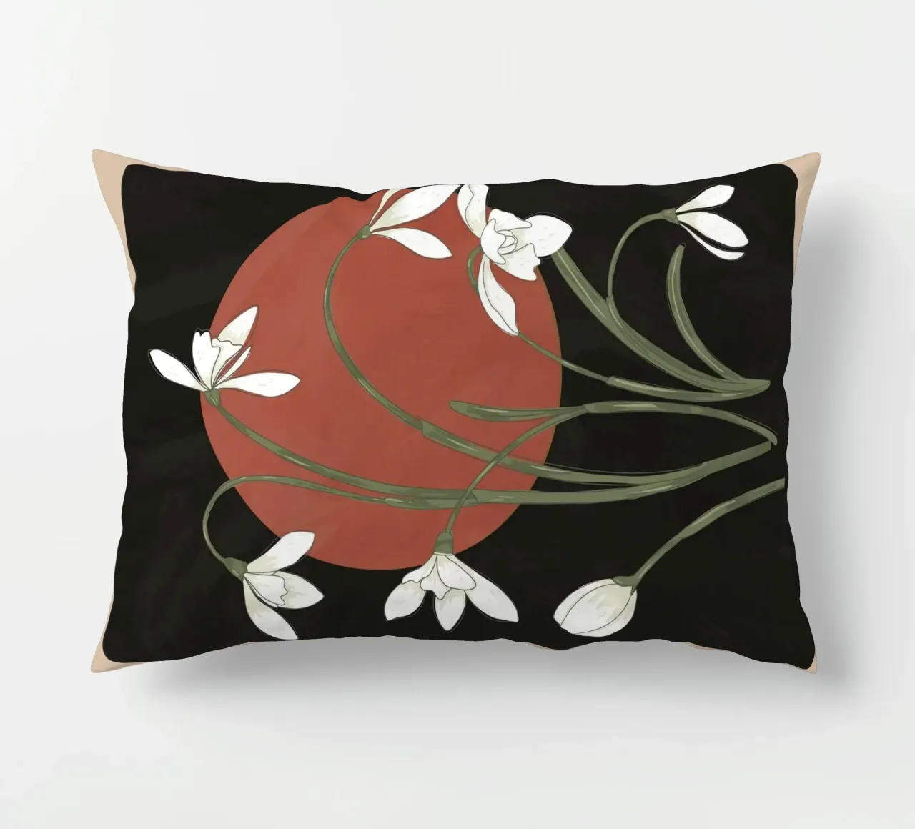 Beautiful Snowdrop Flowers 2 cuscino da cityart
