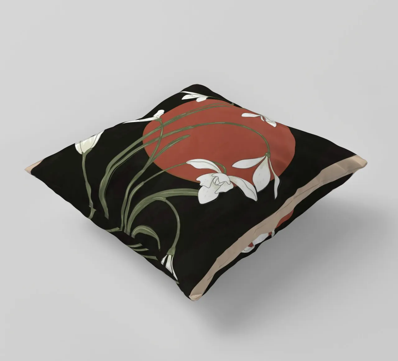 Beautiful Snowdrop Flowers 2 cuscino da cityart