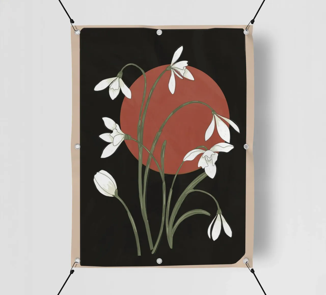 Beautiful Snowdrop Flowers 2 telo in pvc da cityart