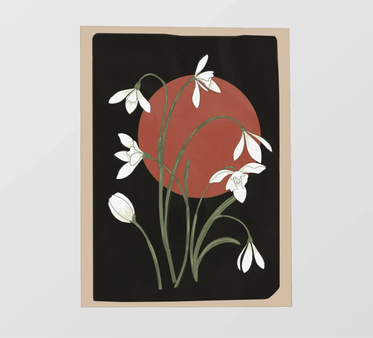 Beautiful Snowdrop Flowers 2 telo in pvc da cityart
