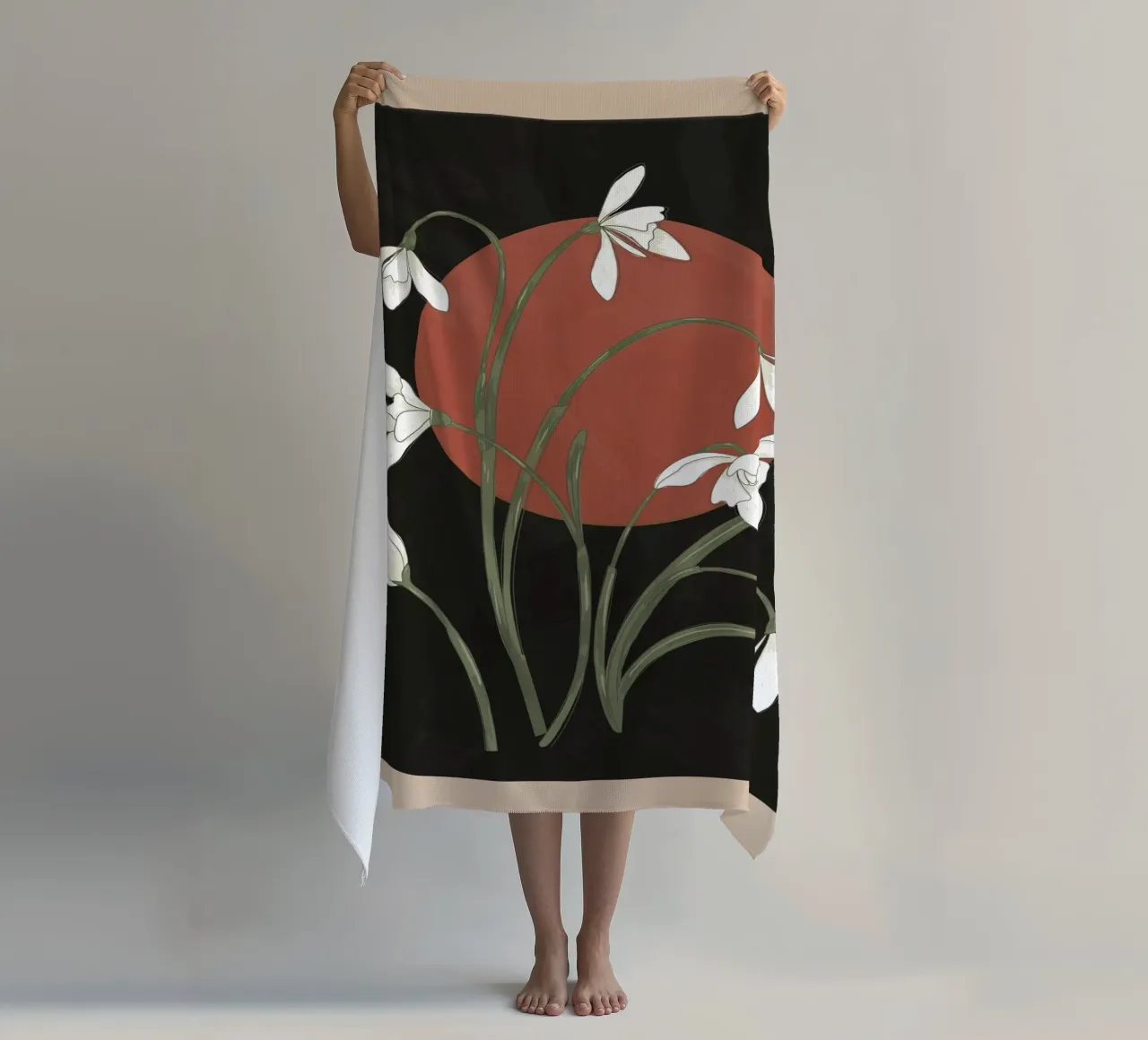 Beautiful Snowdrop Flowers 2 telo mare da cityart