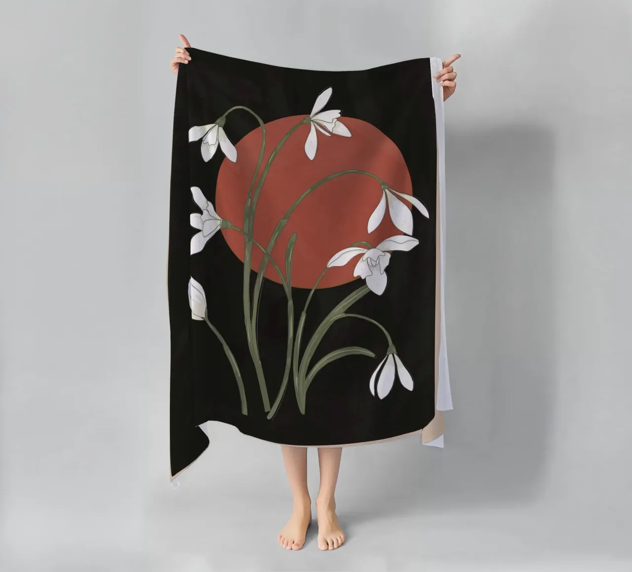 Beautiful Snowdrop Flowers 2 telo mare da cityart