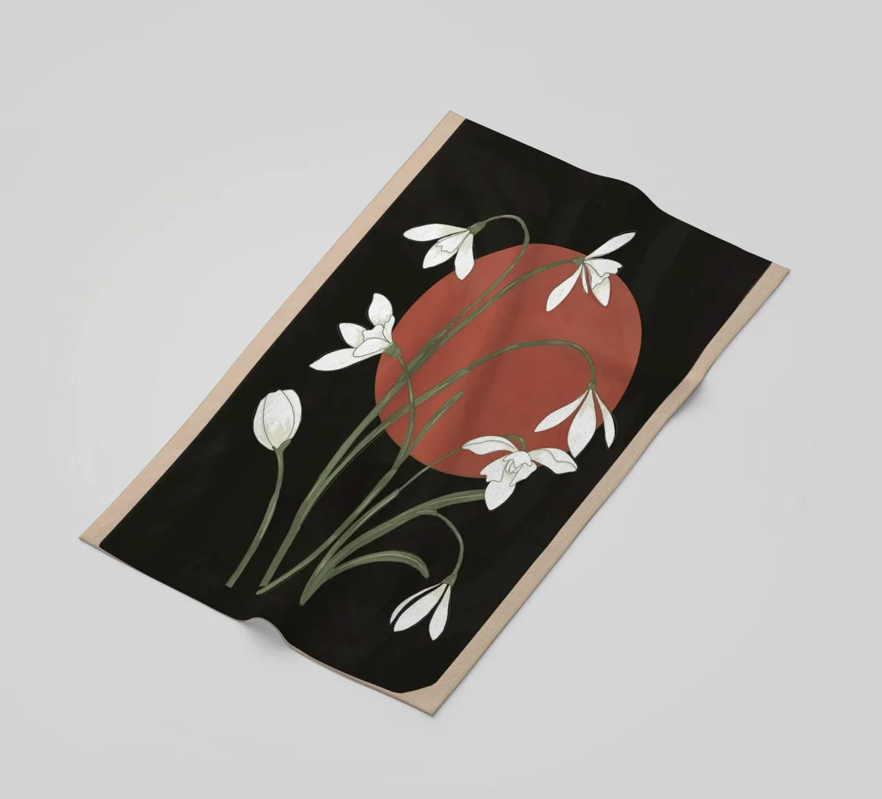 Beautiful Snowdrop Flowers 2 telo mare da cityart