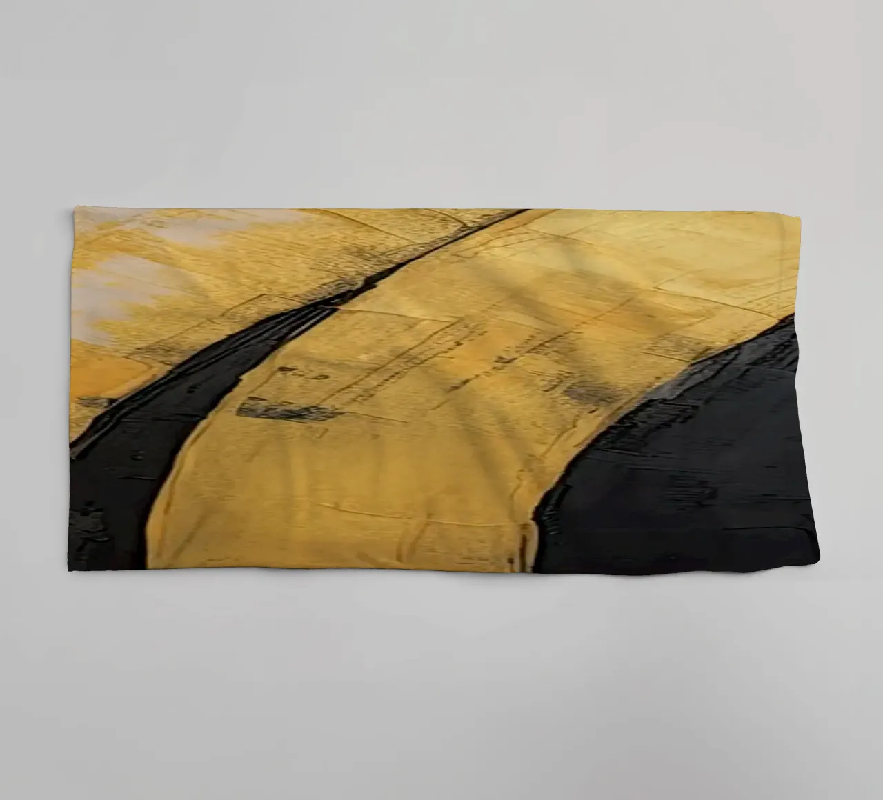Abstracte goud badhanddoek van Imagine