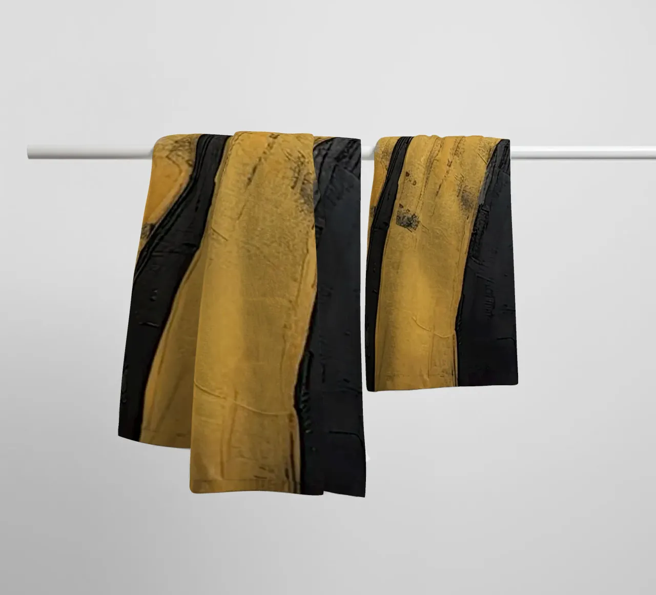 Abstracte goud badhanddoek van Imagine