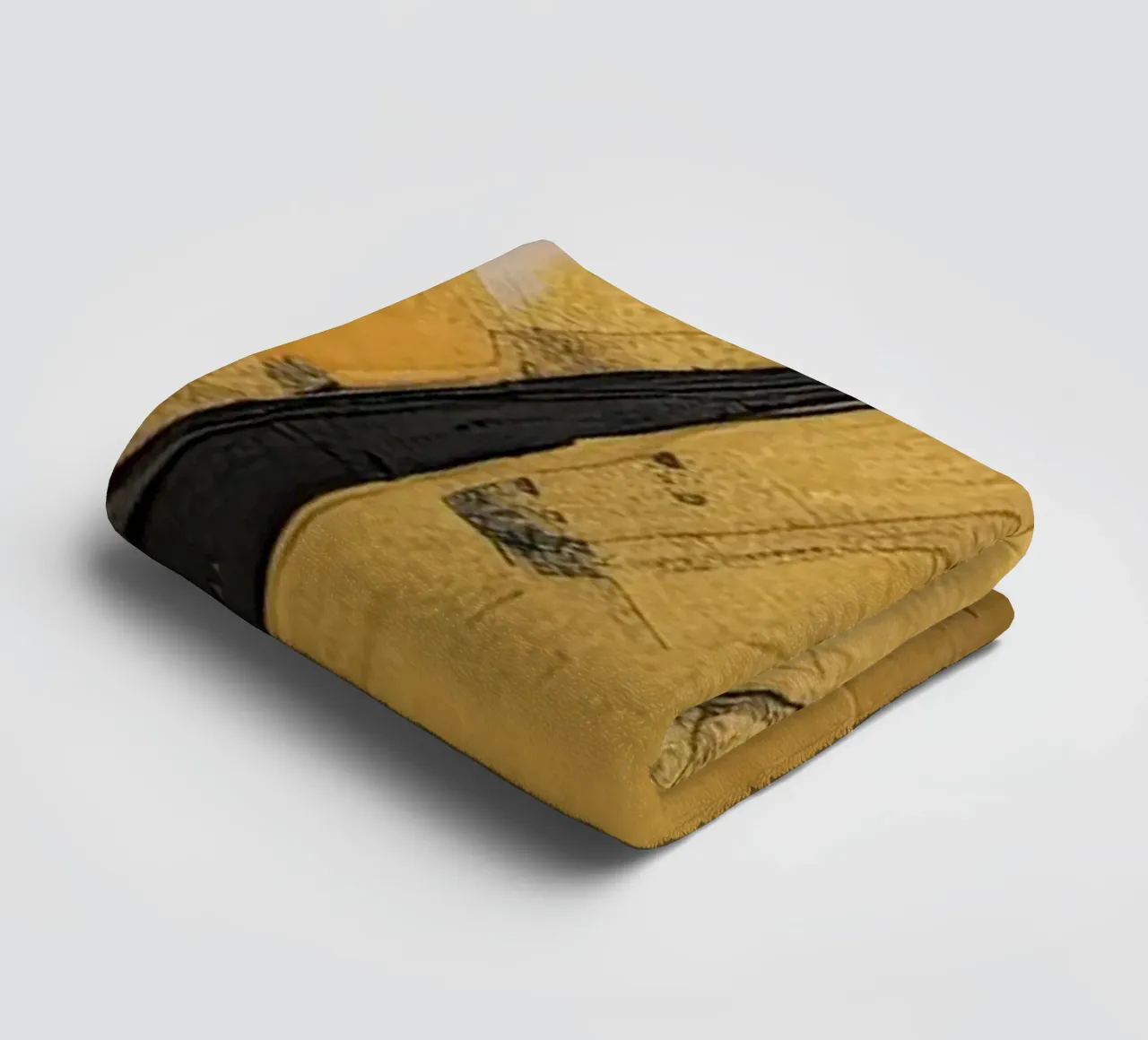 Abstracte goud badhanddoek van Imagine