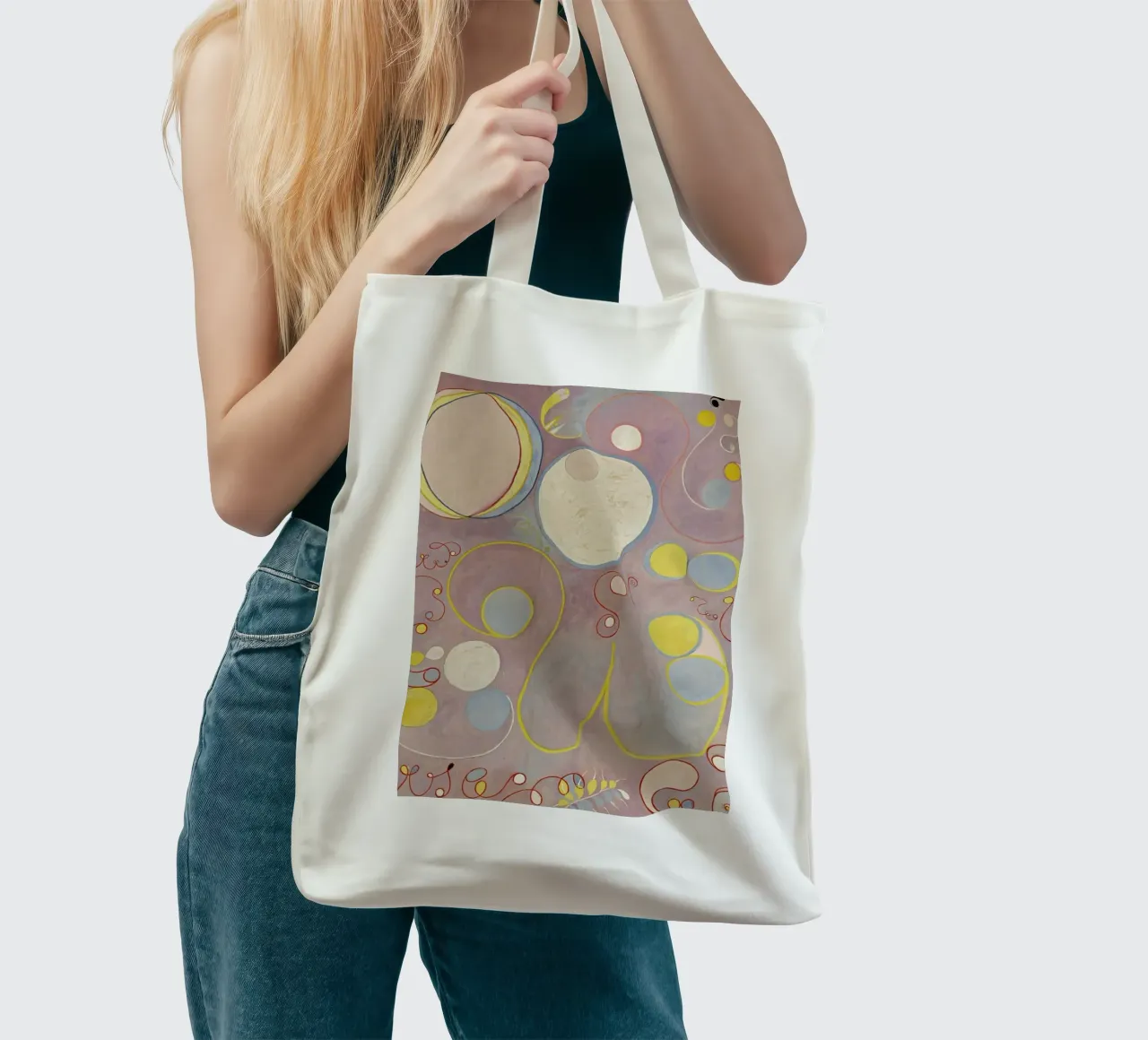 Hilma af Klint - The Ten Largest, No. 8 III borsa in juta da Vintage by JUNIQE