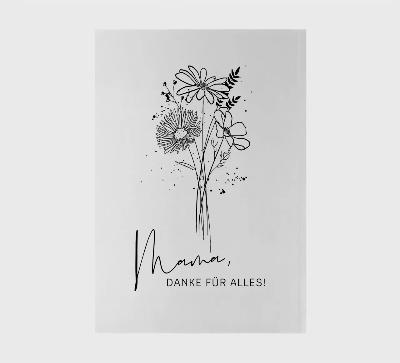 Mama, DANKE FÜR ALLES! notebook by ArtDesign by KBK