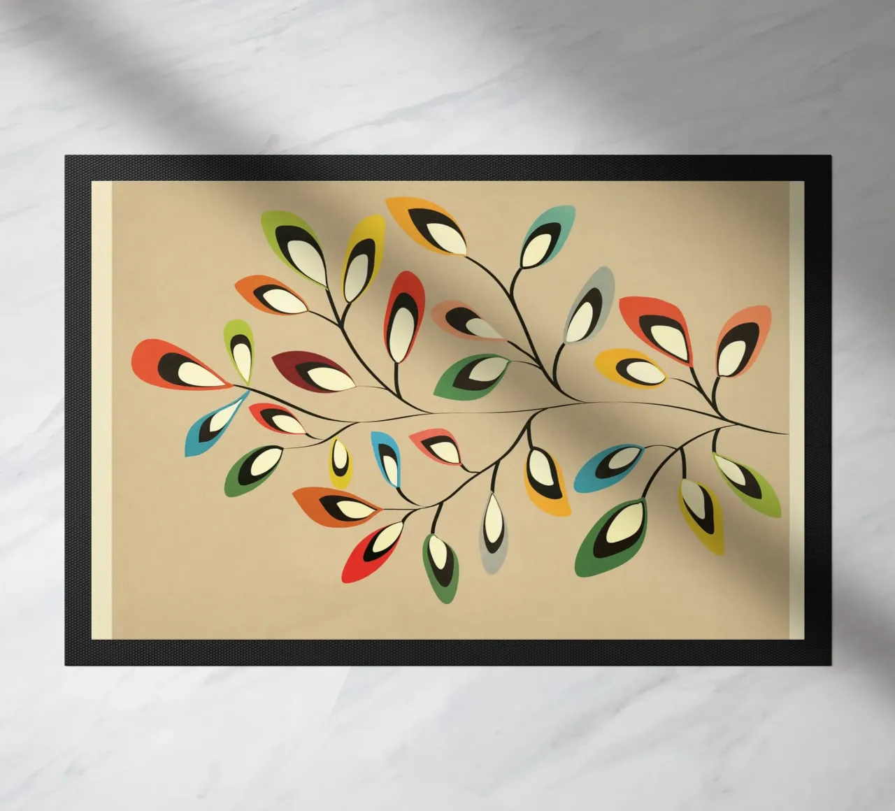 Mid-Century Abstract Flowers 08 zerbino da cityart