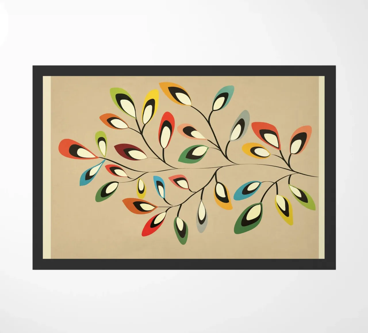 Mid-Century Abstract Flowers 08 zerbino da cityart