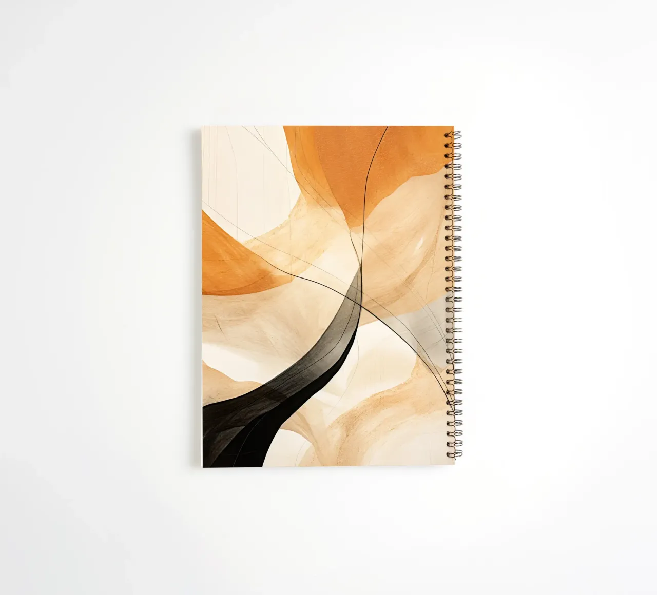 Abstract lines spiral notebook by Imagine